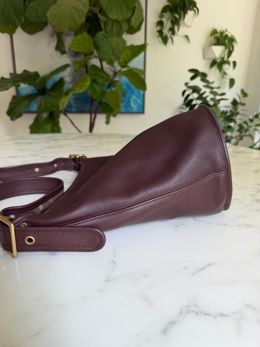 Coach Vintage Helen's Legacy Crossbody Shoulder Bag 9953 Mahogany Brown Leather - Picture 14 of 16